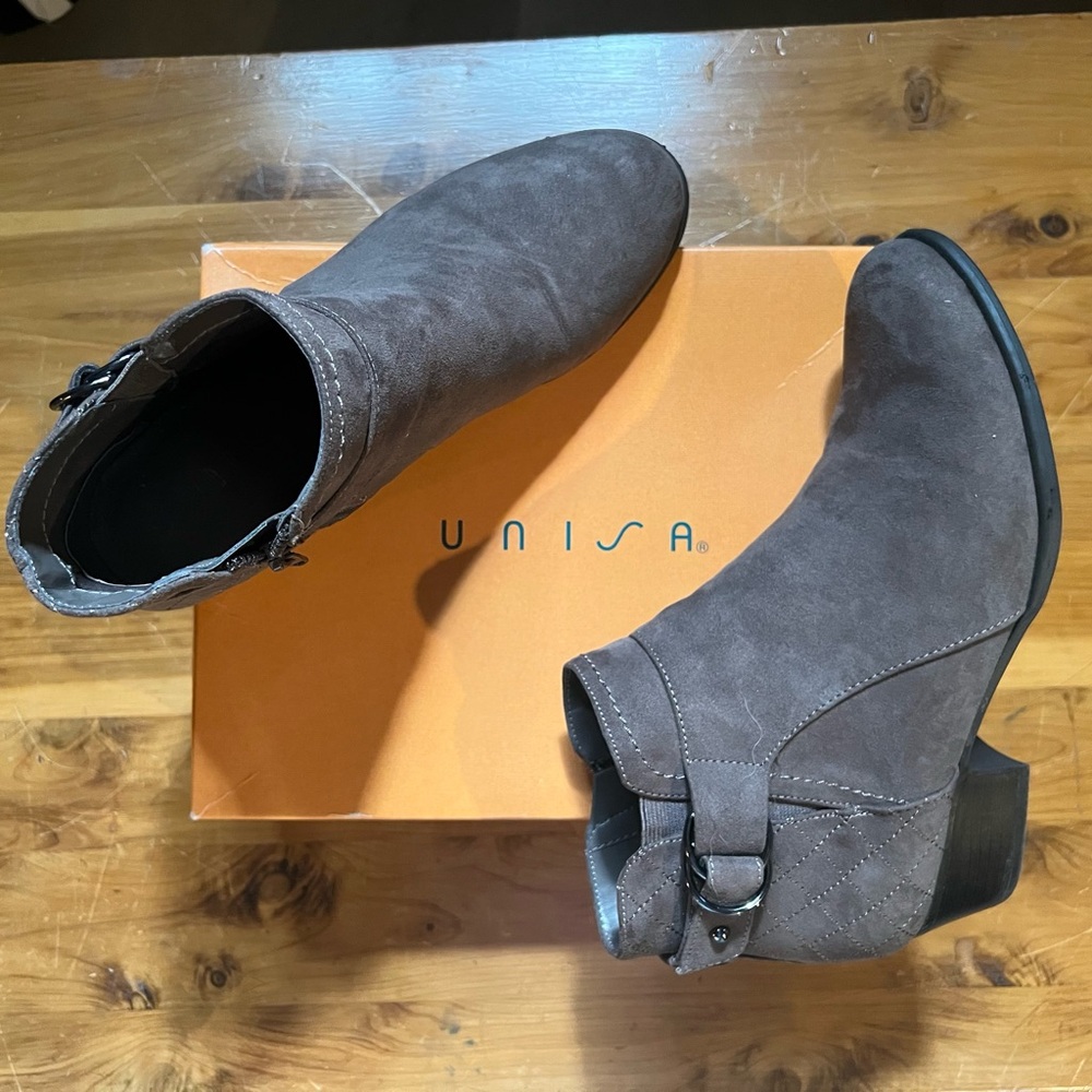 Unisa Taupe Ankle Boots